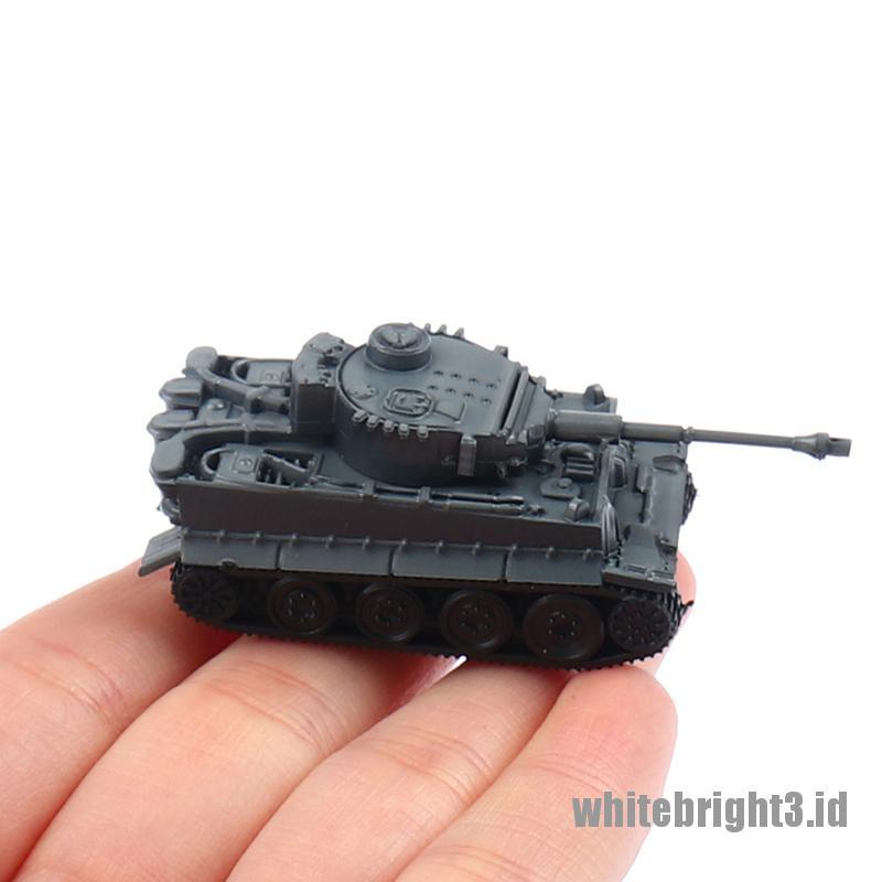 1pc 1:144 Model Toy 4D Sand Table Plastic Tiger Tanks World War II Germany Tank、