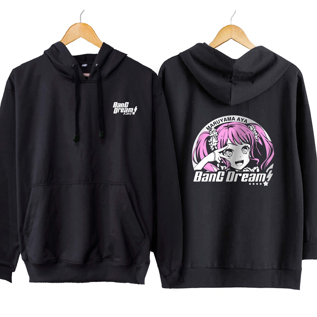 Jaket hoodie jumper japan game AYA MARUYAMA pastel palettes - BANG DREAM material cotton fleece