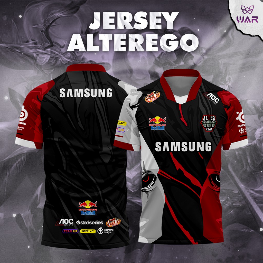 Jersey Esports Alter Ego 2021 Terbaru MPL S8 Home Kaos Gaming Mobile Legend Free Fire Anak