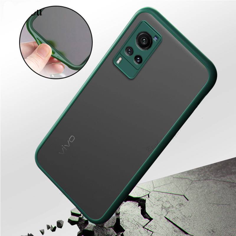 Case Bumper Silikon Matte Translucent Shockproof Cover vivo X80 X70 X60 X50 Pro X80Pro X70Pro X60Pro X50Pro