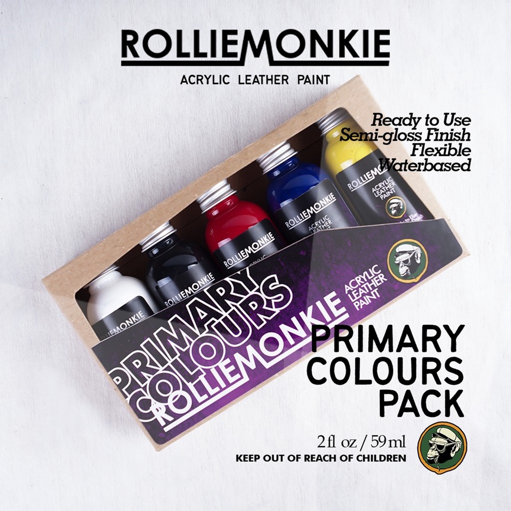 

Car akrilik Rolliemonkie Acrylic Paint - Primary Colours Pack