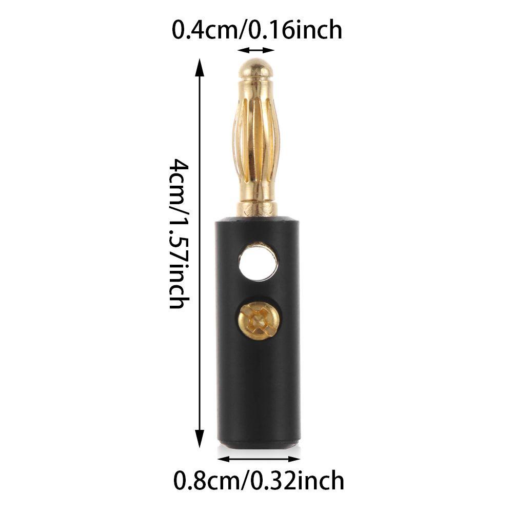 POPULAR Colokan Pisang Populer Speaker 4mm Aksesoris Jack Audio Lapis Emas
