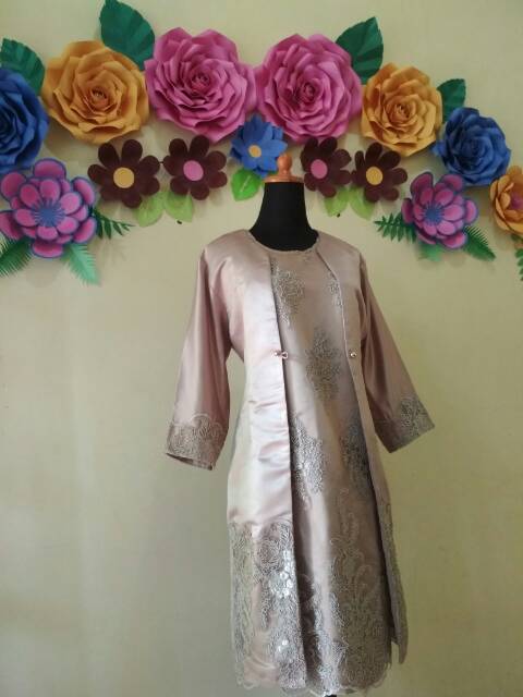 PRETTY dress pesta formal tersedia ukuran S hingga super jumbo / BAJU NATAL / MIDI / LACE bordir