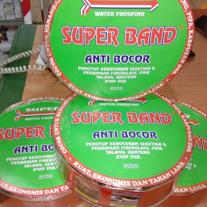 

Cuci Gudang Lem Lakban Anti Bocor Asbes Superband 5 Cm X 10 Mtr Promo