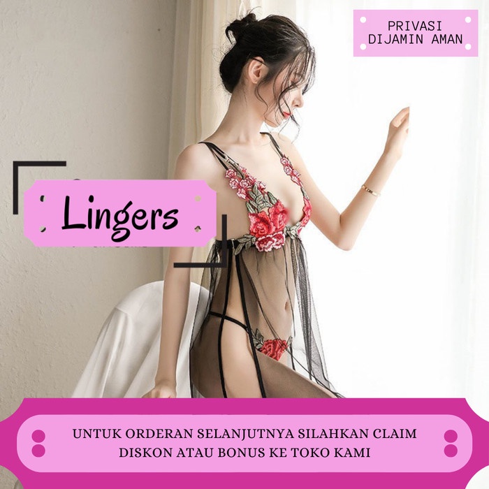 Lingerie Sexy Hot Lingery Paling Dicari Terlaris Cewek Dinas Malam J1B3 Baju Tidur Wanita Murah Baju