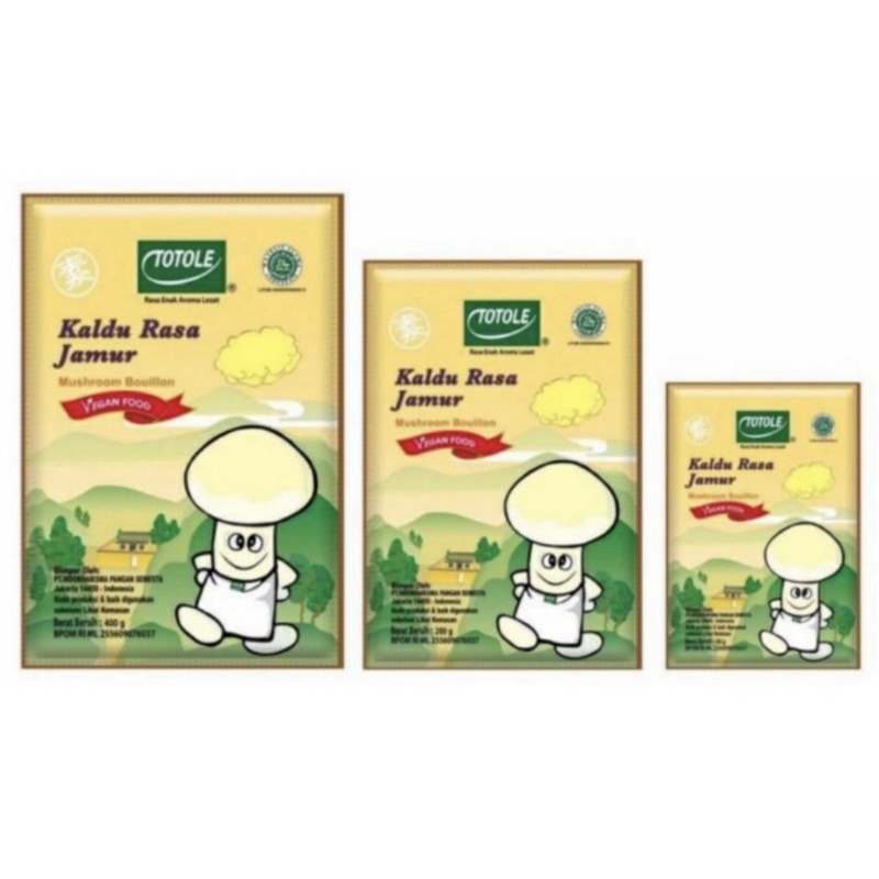 

TOTOLE KALDU JAMUR 400gr/200gr/80gr