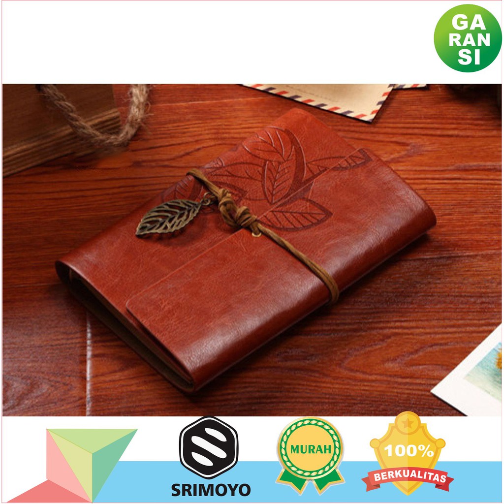 Buku Catatan Binder Cover Kulit Vintage - Binder Vintage Retro A6
