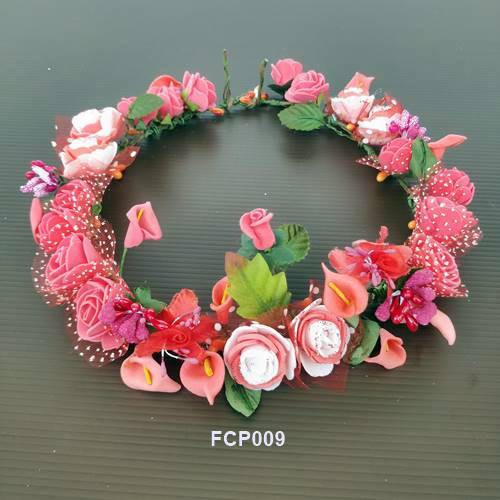 [BISA COD] HEADPIECE BUNGA FLOWER CROWN BANDO BUNGA BRIDES FCP009