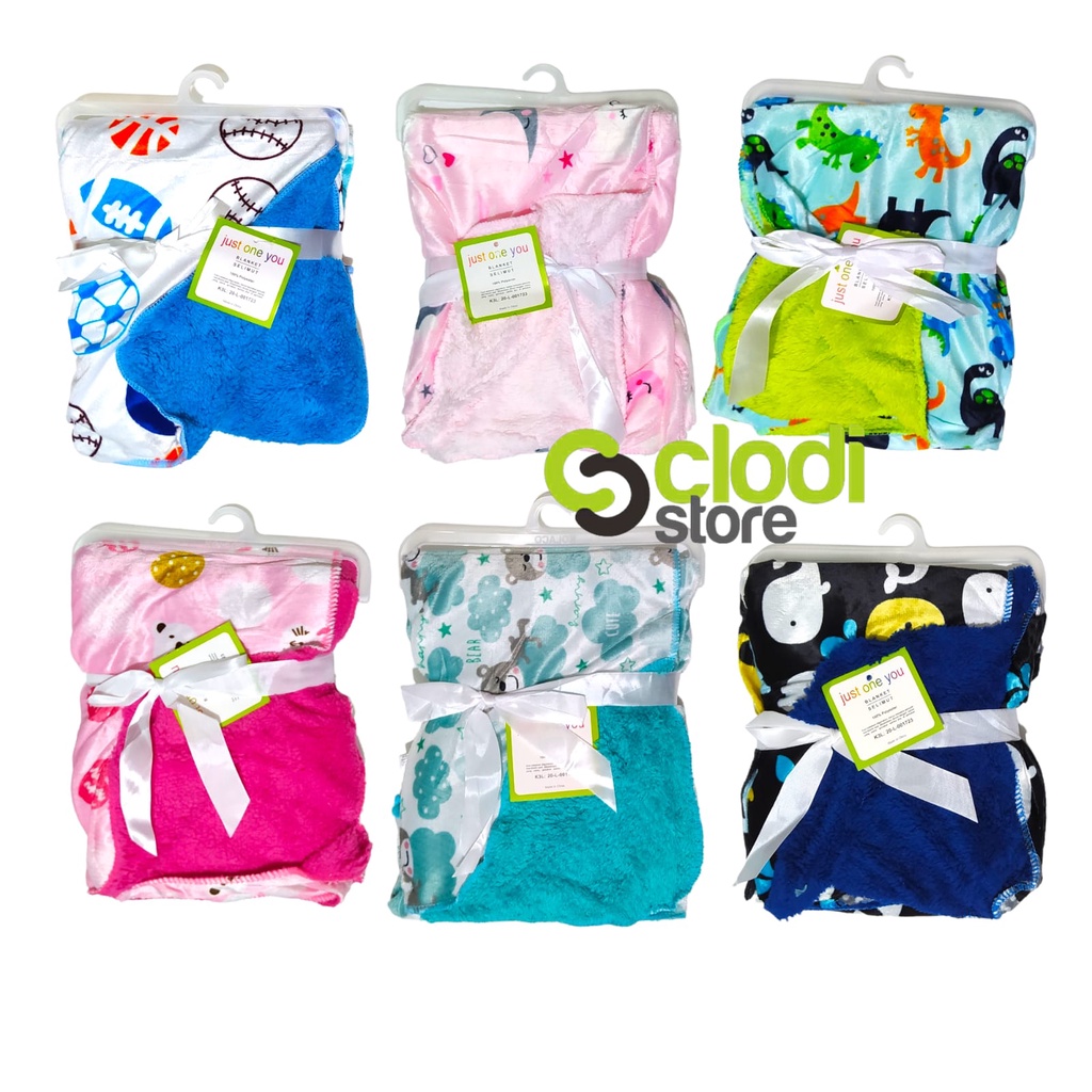 Jual Best Seller Selimut Bayi Double Fleece Tanpa Topi Bedong Bayi