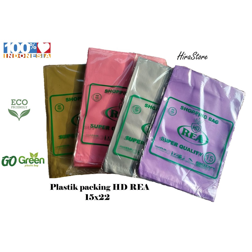 Plastik Packing Online 15x22 REA plastik HD Tanpa Plong packing olshop kantong Plastik olshop