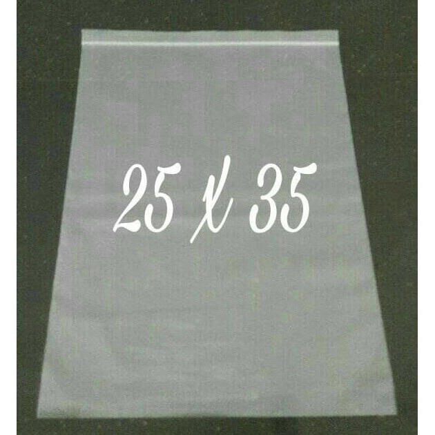Jual Plastik Klip / Plastik Ziplock Bening Natural Besar 25 X 35 Tebal Murah