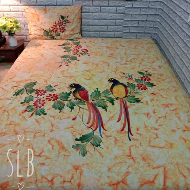 Sprei lukis Bali home Made. Sprei rayon Bali.