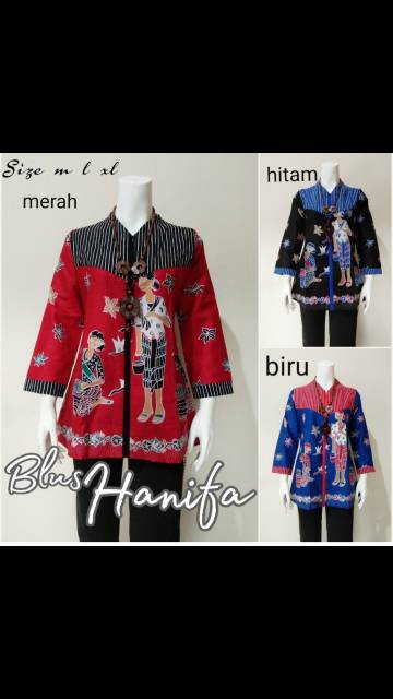 Blus Hanifa Mbok jamu terlaris blus kerja