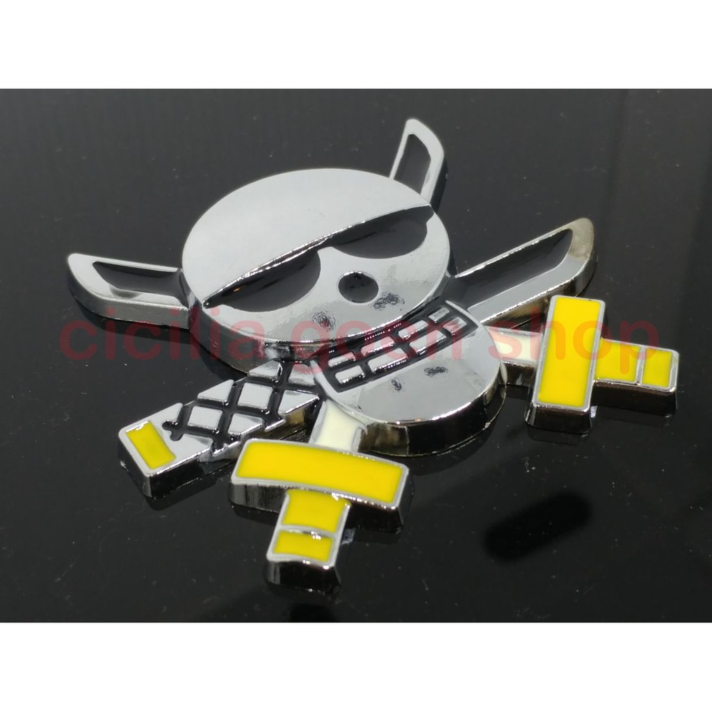 Metal Emblem ONE PIECE JOLLY ROGER