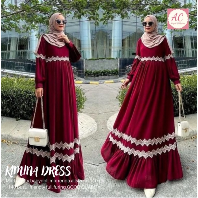 KIMIMA DRESS CANTIK / KIMIKO LACE ZIGZAG BY ALDISA