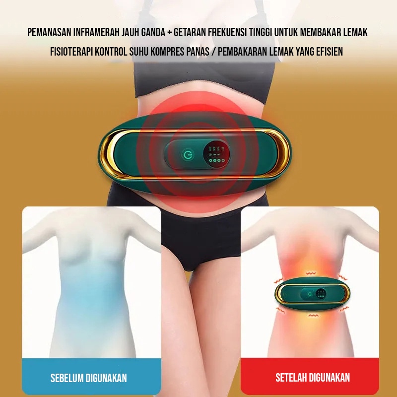 Ciji Belt Massage Sabuk Pengencang perut/Sabuk pembakar lemak