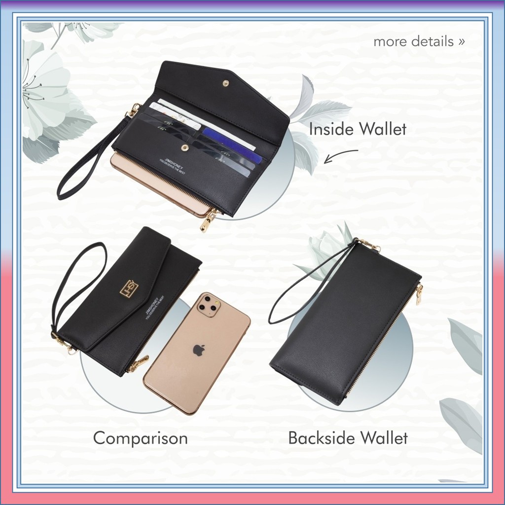 JIMS HONEY GABBY WALLET Dompet Panjang Wanita Modis tipis import Fashion elegan kekinian