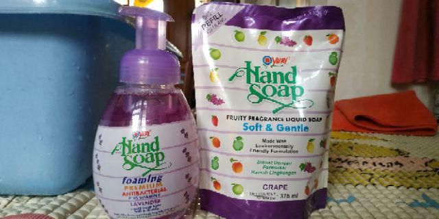 Yuri Hand Soap Pump Botol 410ml Refill 375ml / Sabun Cuci Tangan / Hand Wash Sterilizer Anti Bakteri