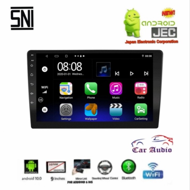 Jual Double din atau Head Unit JEC Tv Mobil Toyota Avansa Calya Rush Innova Berkualitas