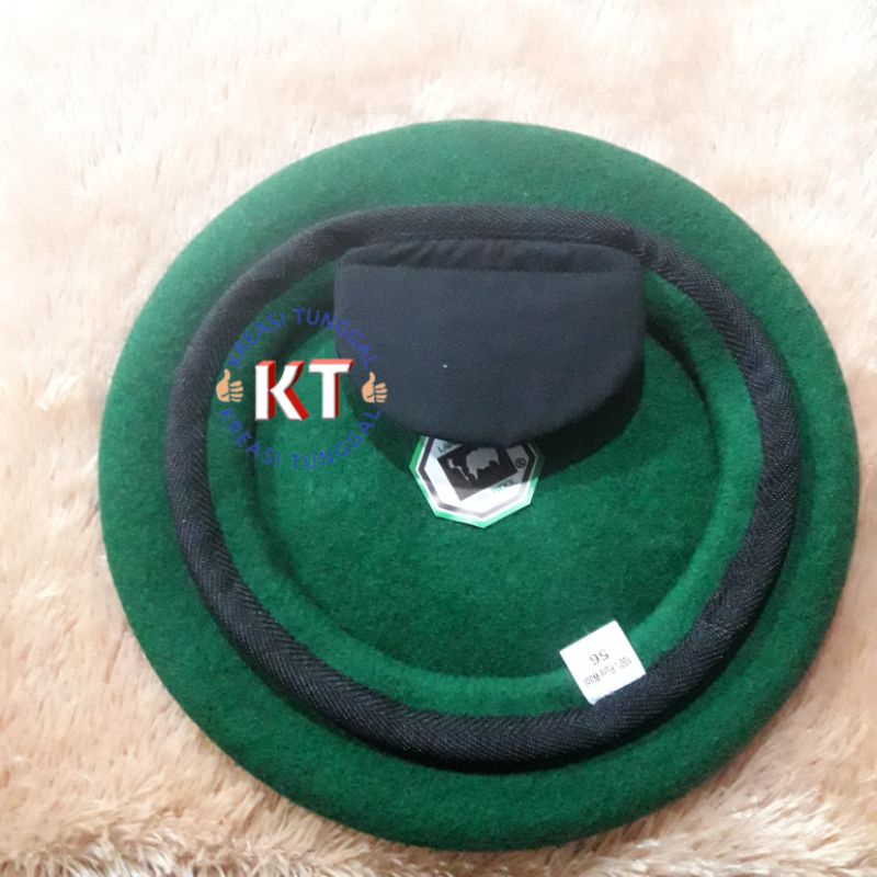 baret TNI AD hijau/topi baret ijo/baret camel tni