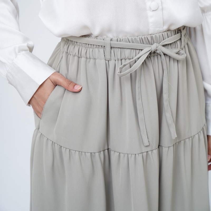 Seika skirt By March | Ruffle skirt | Rok panjang 98cm