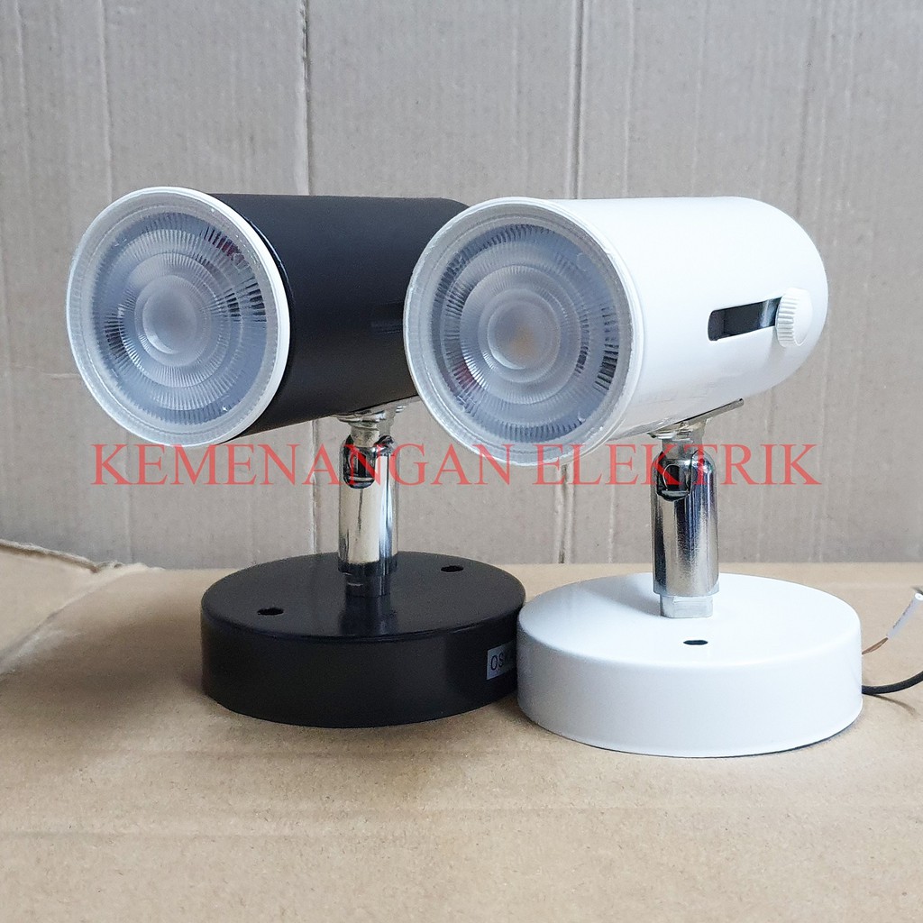 OSKA FITTING LAMPU SOROT E27 5CM / FITING SPOTLIGHT ADJUSTABLE / KAP SOROT 5 CM DEKORASI PAMERAN