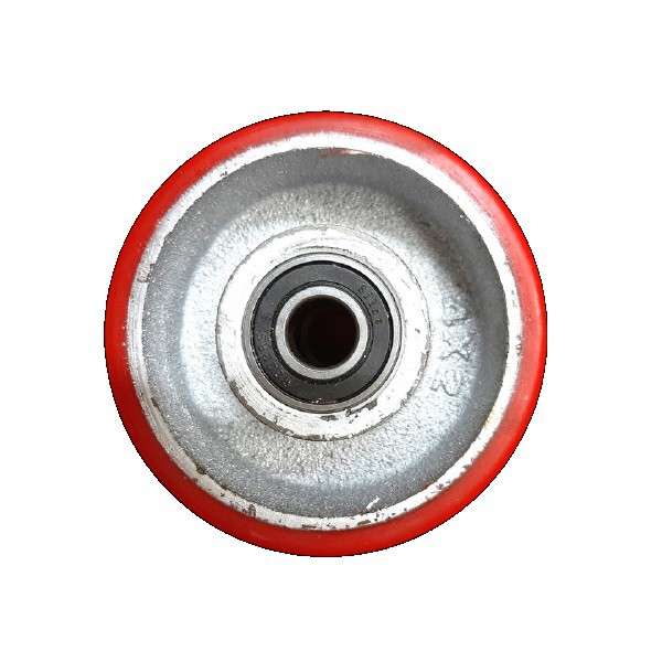 Roda Caster / Troli / Troly PU Merah 4 Inch Heavy Duty Wheel Only / WO ( Roda Saja ) Ranger Germany