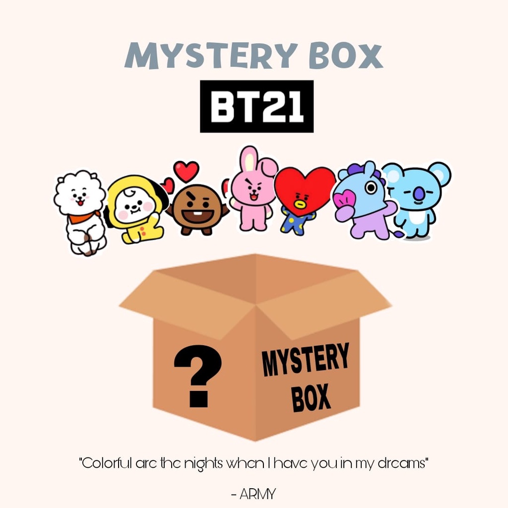 MYSTERY BOX/MYSTERY BOX ARMY/MYSTERY BOX BTS/MYSTERY BOX BT21/GIVE AWAY RANDOM/MYSTERY BOX MURAH