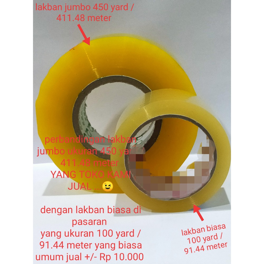 

Lakban Bening 450 Yard / 411,48M +-