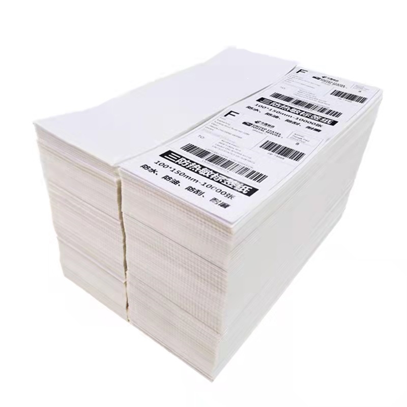 Kertas Thermal Label Barcode Lipat 100x150 mm isi 500 Pcs  - 1250 Pcs High Quality - Termurah