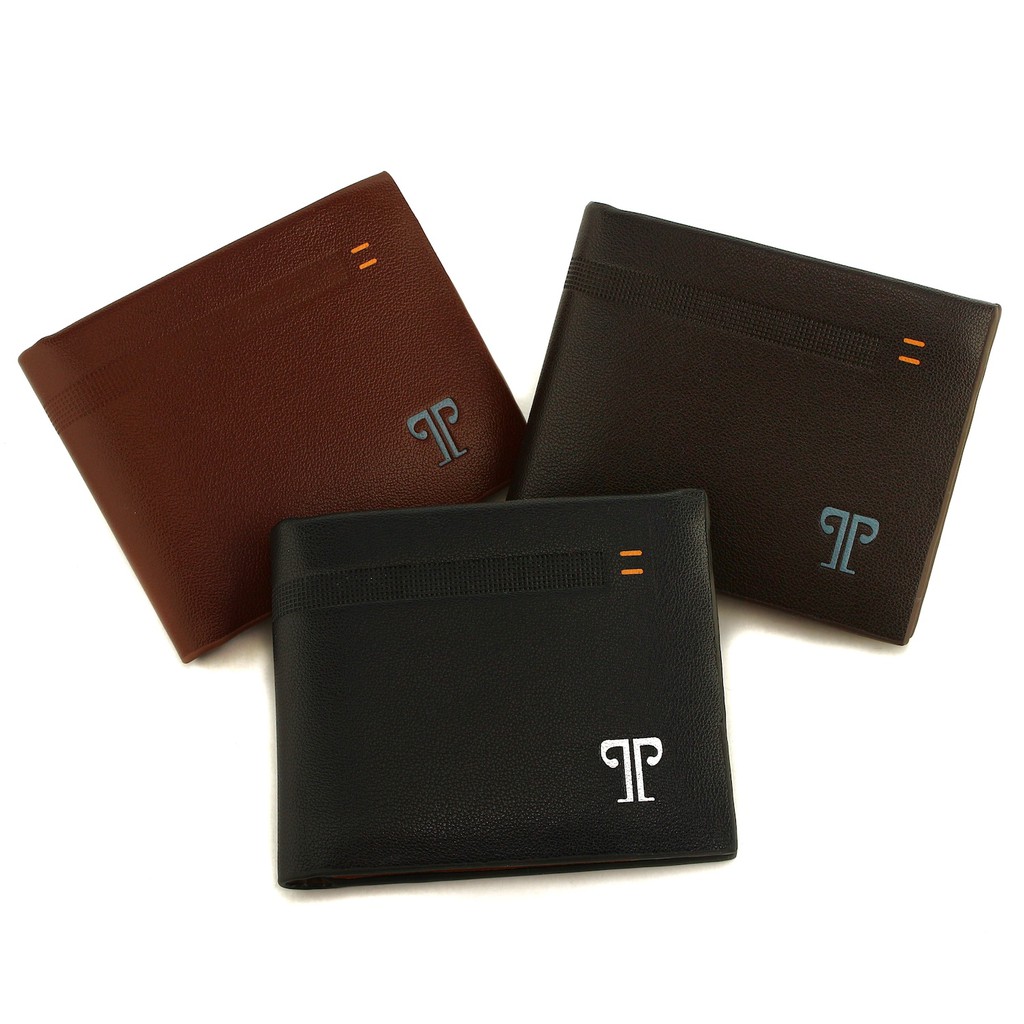 TOKOKOE - Dompet Pria Bahan Kulit Vegan Original model Lipat dengan Kotak Original - Troy - Pold