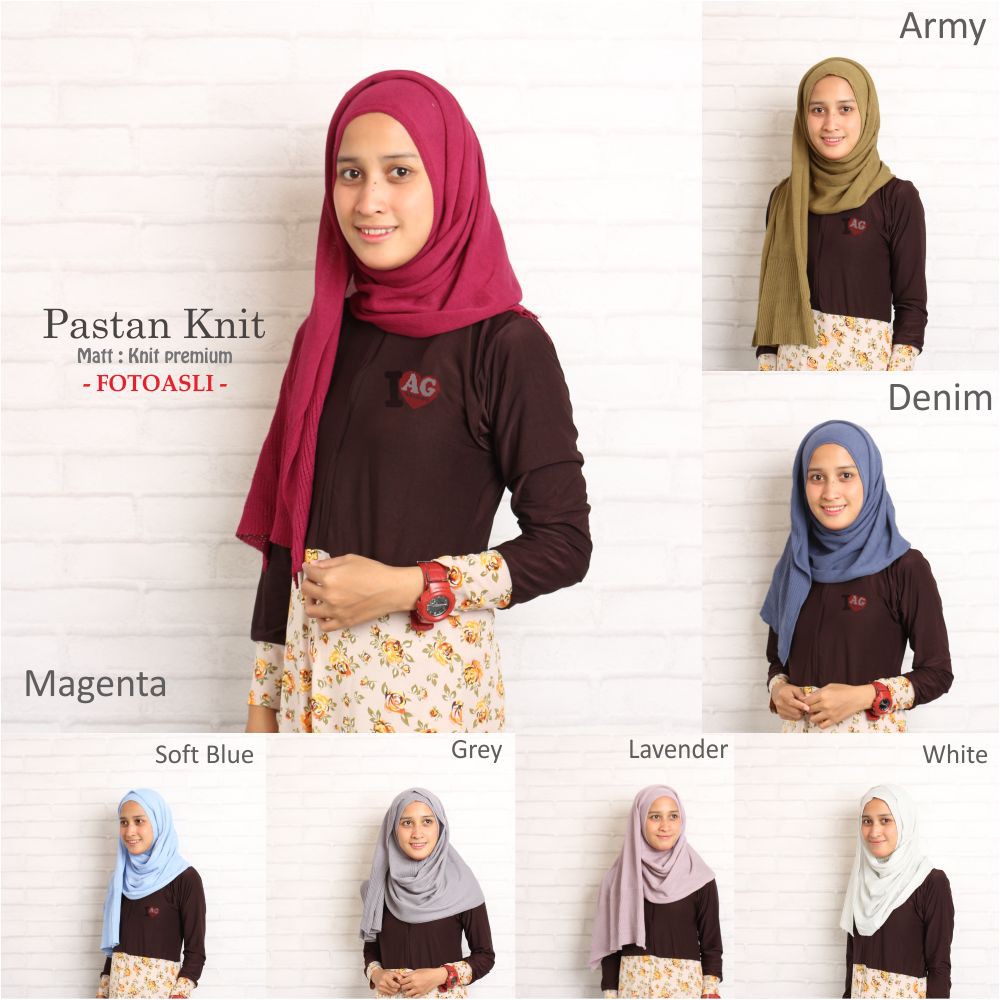 Pastan Knit - pashmina instan grosir murah kerudung hijab bandung
