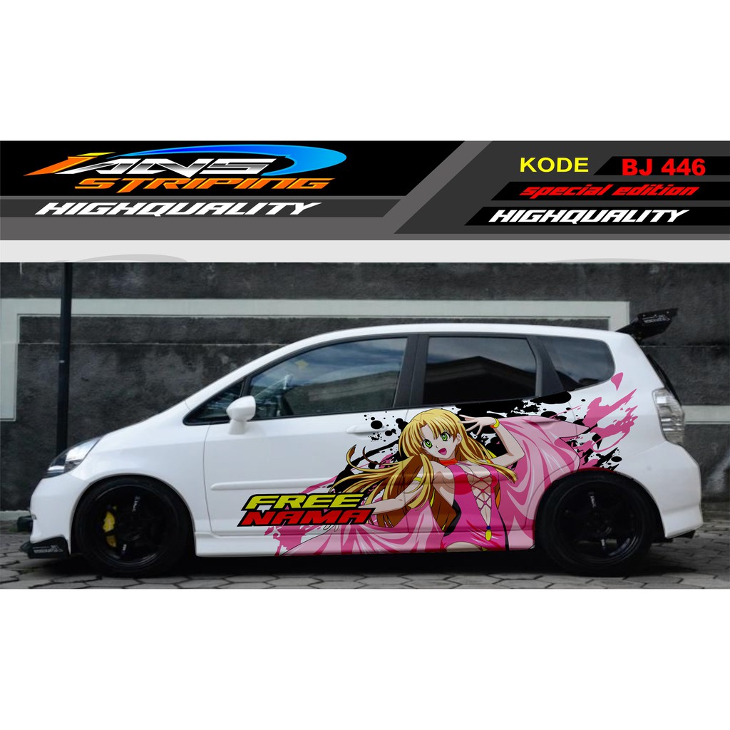 DECAL STICKER MOBIL JAZZ, BRIO, AGYA, SWIFT, IGNIS / VARIASI STICKER MOBIL / STIKER MOBIL JAZZ LAMA