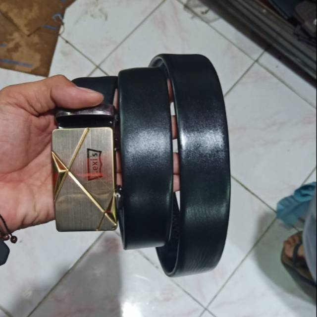 IKAT PINGGANG KULIT ASLI RESLETING / SABUK KULIT