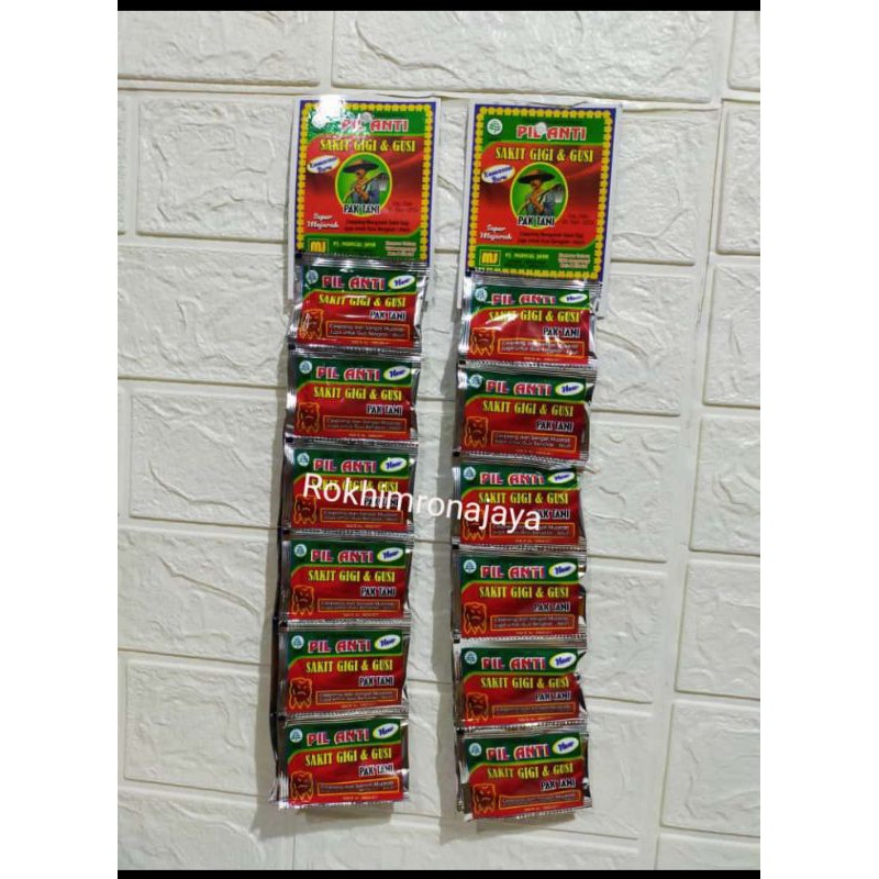Pil Pak TANI /OBAT SAKIT GIGI DAN GUSI BENGKAK ORI 100%