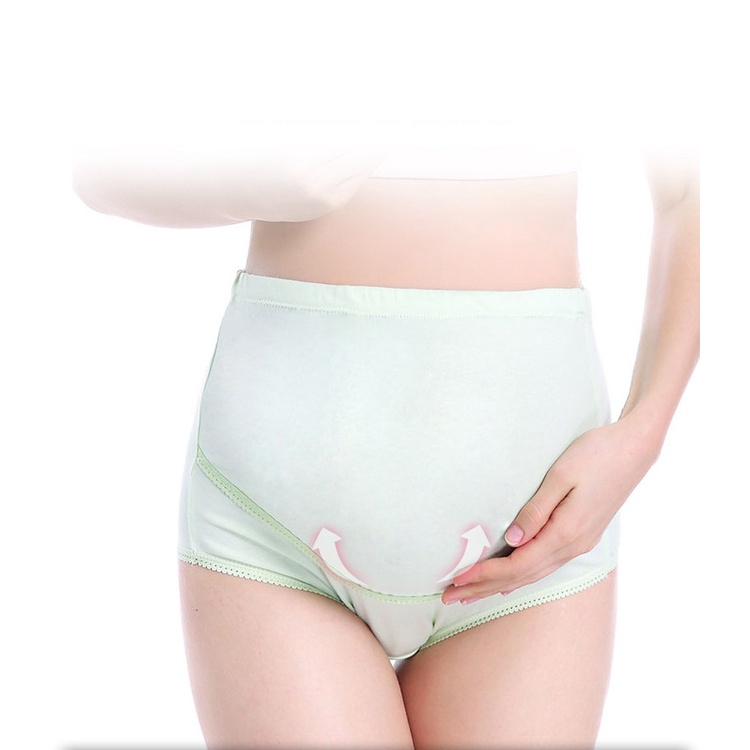 Maternity Underwear Women Pregnant Panties Cotton U-Shaped Stripe Low Waist Briefs 836