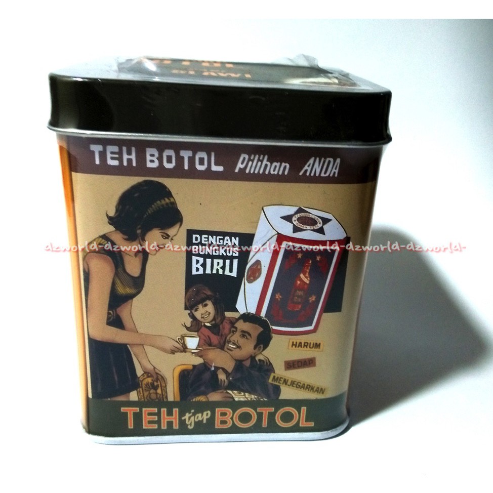 Teh Tjap Botol 40gr Teh Cap Botol Teh Botol Kaleng Vintage 40 gr Teh Cap Botol Kemasan Kaleng Bubuk Tehcjap Teh Botol Bubuk Teh Tjap Botol Indonesian Greentea Jasmine