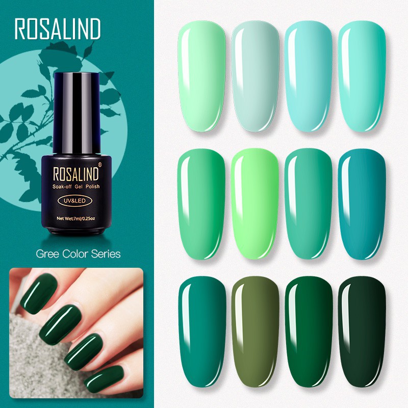 GREEN SERIES ROSALIND GEL NAIL POLISH UV LED / Kutek / Cat Kuku / UV Gel Polish ROSALIND