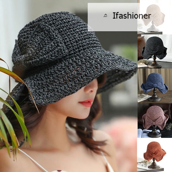 brim and bow summer hat