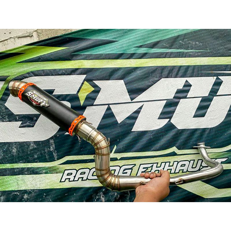 Knalpot Cobra Ngaceng Matic Inlet 50mm & Tabung Silincer Keong Original Smuff Racing Exhaust MIO,BEA