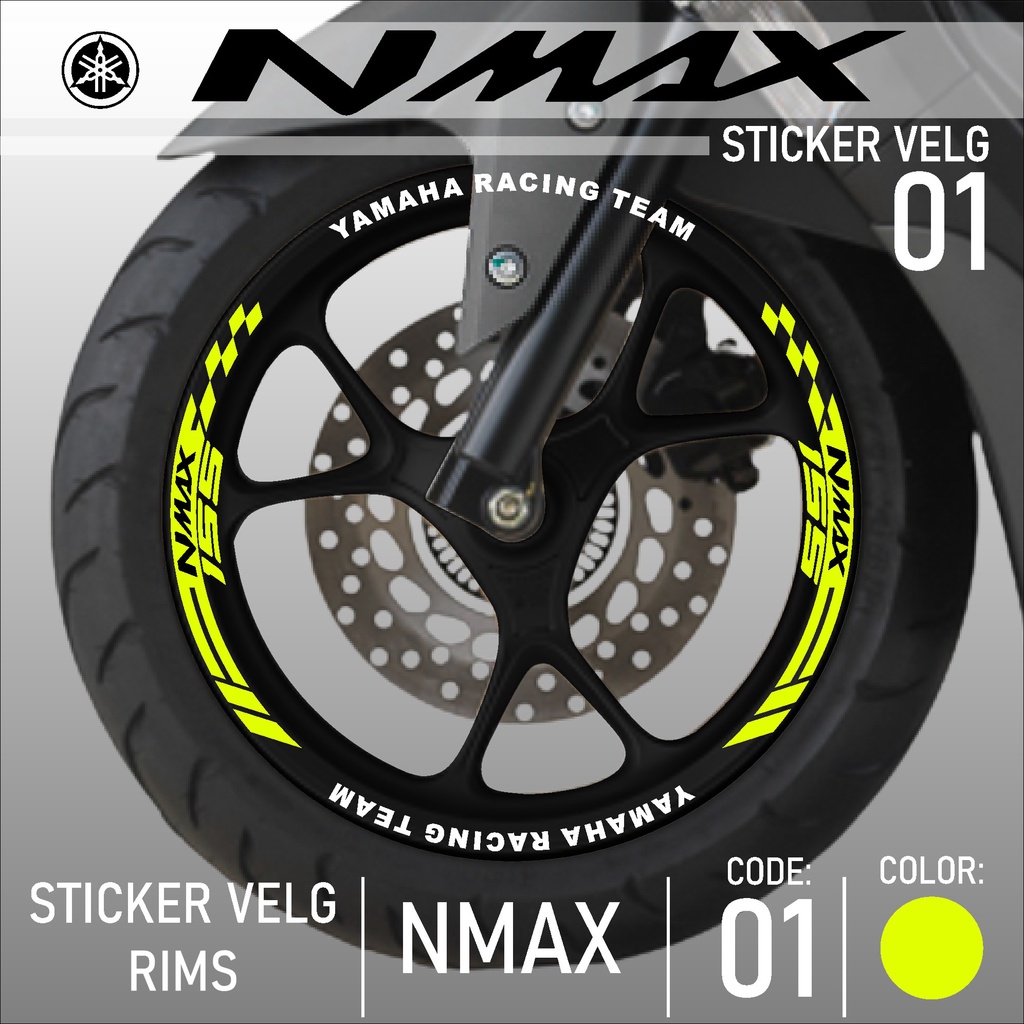 Jual Cutting Sticker Velg Nmax Aksesoris Motor Stiker Lis Pelek Roda