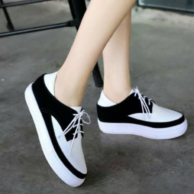 Sepatu lucu korea / sneakers wedges / sneakers wanita