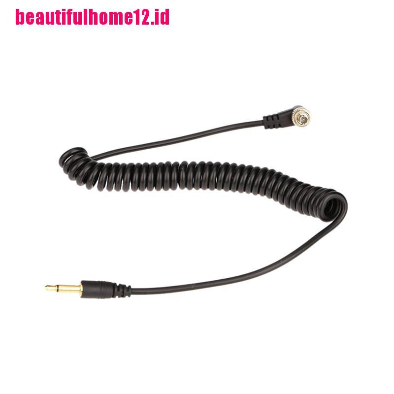 Kabel Sync Flash PC 3.5mm Ke Male Untuk Trigger Studio