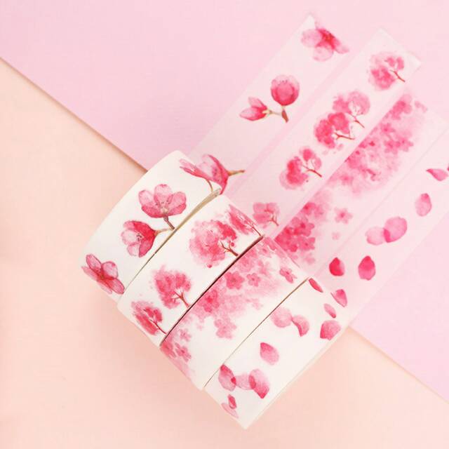 

Masking Tape Set 4pc Sakura Flower