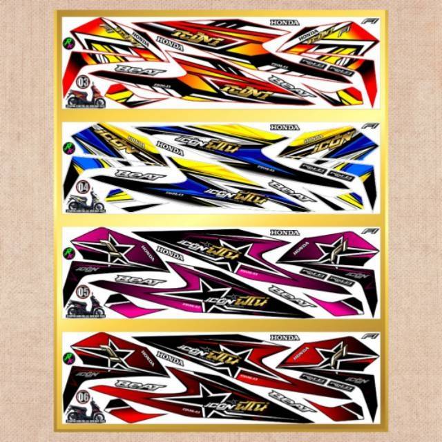 Sticker Striping Variasi Thailand Thailook New Beat Fi 2020 New Beat Street 2020 Shopee Indonesia