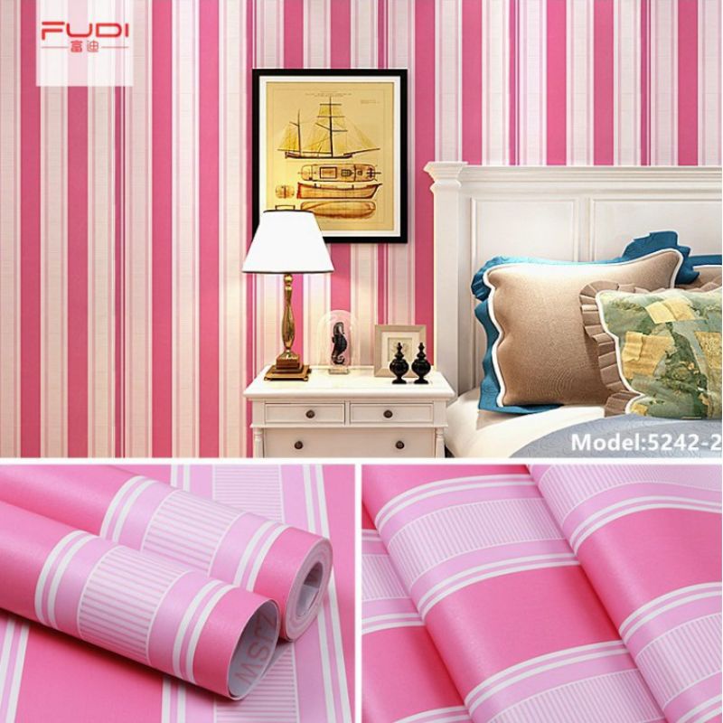 welpaper dinding salur Pink