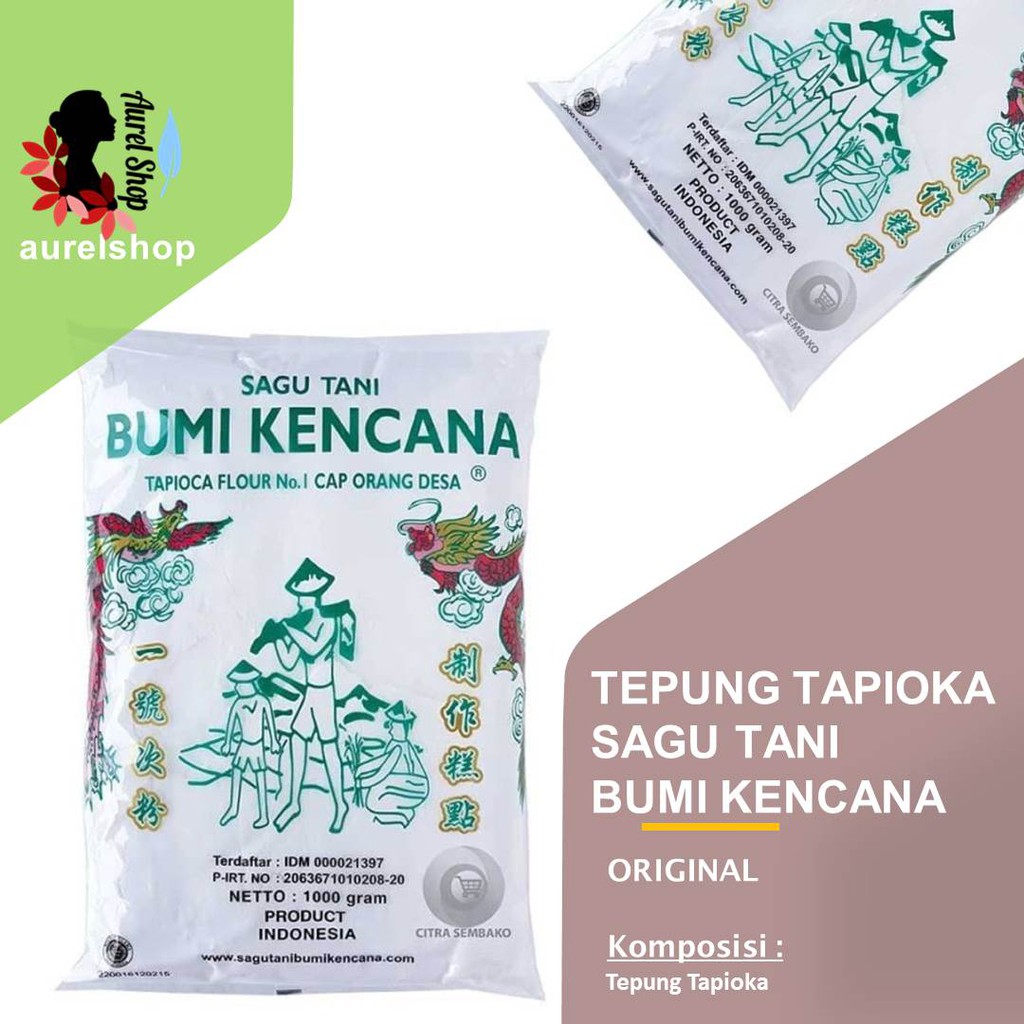 

BUMI KENCANA Tepung Tapioka kemasan 1 kg