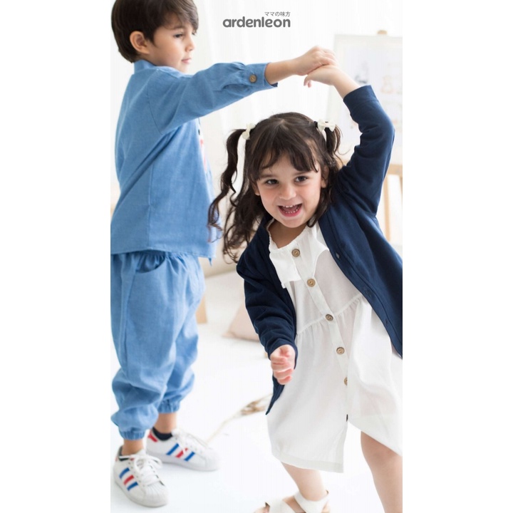 ARDENLEON 1-7 Yr Denim Long Sleeve Atasan Anak ( Kemeja Denim Panjang ) Arden Leon CBKS