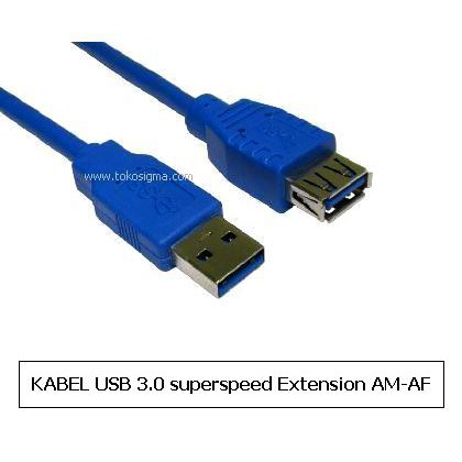 KABEL USB3.0 EXTENSION 1.5 meter AM - AF blue Perpanjangan kabel USB