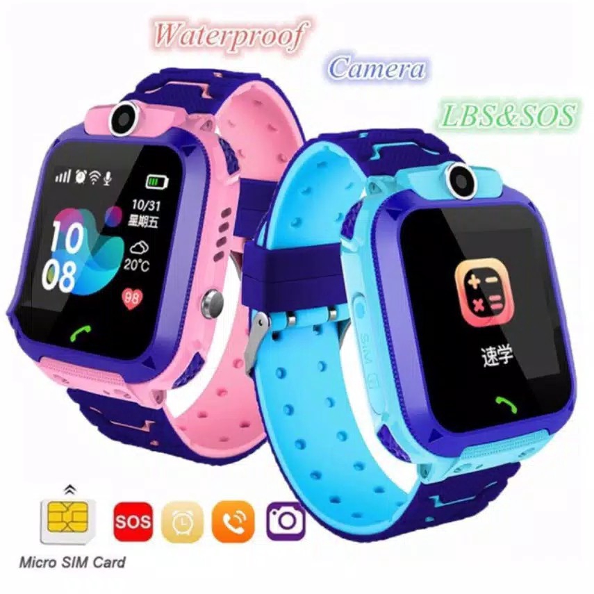 ✅[COD] Smartwatch Anak Cerdas Menonton Waterproof Jam Pintar Layar Sentuh SOS Anak A03